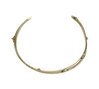 John Richmond - Collier rigide avec des pointes dorées - Femme - Accessoires - Jaune - Taille: ONE Size