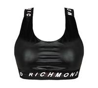 John Richmond - Eco Leather Sport Top - Femme - Tops - Noir - Taille: 38 FR