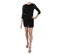John Richmond - Élégante mini-robe noire en soie avec sequins - Femme - Robes - Noir - Taille: 36 FR
