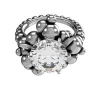 John Richmond - Bague avec perles et diamant central - Femme - Accessoires - Gris - Taille: ONE Size