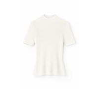 John Richmond, Femme, Pulls, Blanc, Taille: 40 FR Top à manches courtes au design essentiel