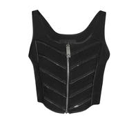 John Richmond - Haut en Viscose avec Fermeture Éclair - Femme - Tops - Noir - Taille: 38 FR