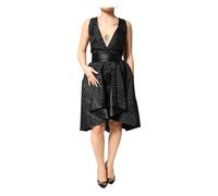 John Richmond - Jacquard Deep V-neck Sleeveless 2 Pc Dress - Femme - Robes - Noir - Taille: 36 FR