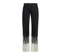 John Richmond - Jean à jambe droite avec effet délavé - Femme - Jeans - Noir - Taille: W31