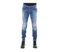 John Richmond - Jean Slim Fit avec Lacérations - Homme - Jeans - Bleu - Taille: W31