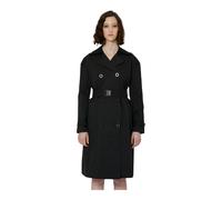 John Richmond - Long Trench-Coat Croisé - Femme - Manteaux - Noir - Taille: 36 FR
