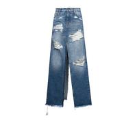 John Richmond - Longuette avec Effet Destroyed - Femme - Jeans - Bleu - Taille: W31