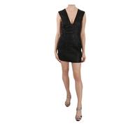 John Richmond - Mini-robe fourreau en cuir noir clouté - Femme - Robes - Noir - Taille: 38 FR