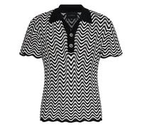 John Richmond - Polo Tricoté à Motif Ondulé - Homme - Pulls - Blanc - Taille: M