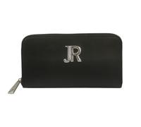John Richmond Portefeuille en cuir noir argenté pour femme, Noir , Taglia Unica