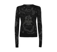 John Richmond - Pull en laine à motifs - Femme - Pulls - Noir - Taille: 42 FR