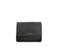 John Richmond Sac à bandoulière pour homme en cuir véritable Made in Italy 32x38x10 cm, Noir , Taille unique