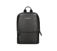 John Richmond Sac à dos pour homme 100 % cuir véritable. Produit artisanal Fashion JR-B85 Noir 40 x 30 x 15 cm, Noir , Permanent