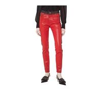 John Richmond - Shiny Effect Richmond Jeans - Femme - Pantalons - Rouge - Taille: W30