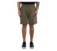 John Richmond - Short Bermuda en molleton avec logo en relief - Homme - Shorts - Vert - Taille: M