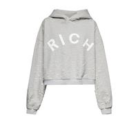 John Richmond - Sweat à Capuche avec Inscription Frontale - Femme - Sweatshirts et sweats à capuche - Gris - Taille: 38 FR