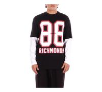 John Richmond - T-shirt à Manches Longues avec Imprimé '88' - Homme - Tops - Noir - Taille: S