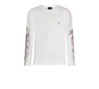 John Richmond - T-shirt à Manches Longues avec Ornements Iconiques - Homme - Tops - Blanc - Taille: S
