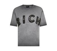 John Richmond - T-shirt avec application de lettres - Femme - Tops - Gris - Taille: 36 FR