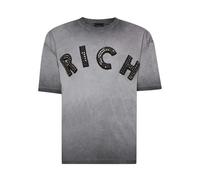 John Richmond - T-shirt avec écriture appliquée - Homme - Tops - Gris - Taille: L