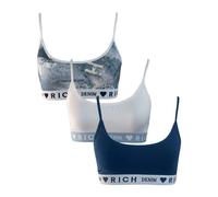 John Richmond - Tripack Bandeau Denim Bras - Femme - Sous-vêtements - Multicolore - Taille: 42 FR
