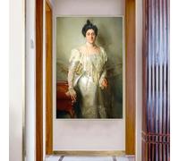 John Singer Sargent « Portrait de Mme Asher B. Wertheimer, 1898 », peinture sur toile, affiche, décoration d'intérieur (40 x 50 cm, sans cadre)