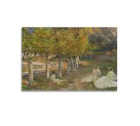 John Singer Sargent Works (feuilles d'automne) Impression sur toile de luxe Décoration murale 20 x 30 cm