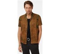 John Varvatos Agosta Easy Fit Ss Camp Collar Shirt Wit Sandstone Ht Taille: S | Casual chemises Outlet | Homme | Blanche