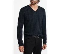 John Varvatos Bandera Regular Fit V Neck Navy Taille: XXL | Pulls Outlet | Homme | Bleu