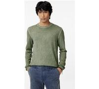 John Varvatos Camden Organic Mesh Stitch Crew W Cold D Light Olive Taille: XXL | Pulls Outlet | Homme | Vert