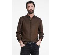 John Varvatos Concealed Button Pleated Placket Shirts Lt Chocolate Taille: XXL | Casual chemises Outlet | Homme | Marron