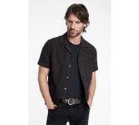 John Varvatos Danny Camp Shirt W/ Vine Licorice Taille: XXL | Casual chemises Outlet | Homme | Le Noir
