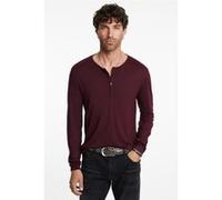 John Varvatos Danville Regular Fit Ls Henley Scarlet Taille: XXL | Manches longues Outlet | Homme | Rouge