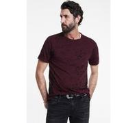 John Varvatos Eden Ss Burnout Crew Dark Plum Taille: XXL | T-shirts avec imprimés Outlet | Homme | Magenta
