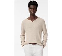 John Varvatos Egor Ls Open Neck Rib Hen Haze Grey Taille: XXL | Pulls Outlet | Homme | Gris