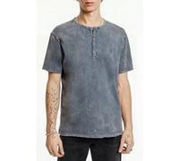 John Varvatos Ethan Ss Ctn Henley W Psein Chroma Wash Seal Grey Taille: XS | T-shirts Basiques Outlet | Homme | Gris