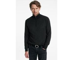 John Varvatos Grand Birdseye Half Zip In Ctn Cash Black Taille: XS | Pulls col roulé Outlet | Homme | Le Noir