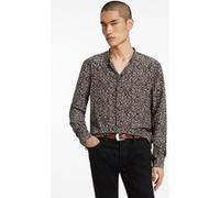 John Varvatos Hidden Placket Band Collar Earth Brown Taille: XXL | Casual chemises Outlet | Homme | Marron