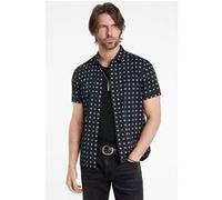 John Varvatos Loren Short Sleeve Shirt With Starburst Black White Taille: XL | Casual chemises Outlet | Homme | Le Noir
