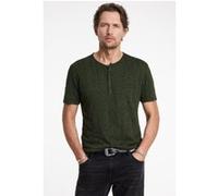 John Varvatos Madoc Ss Henley In Texture Jacquard Seaweed Taille: XXL | T-shirts avec imprimés Outlet | Homme |
