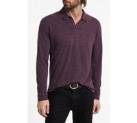 John Varvatos Mercury Ls Polo Dark Plum Taille: XS | Polos Outlet | Homme | Magenta