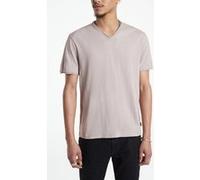 John Varvatos Miles Slub V-neck With Cut Raw Edge Dried Petal Taille: S | T-shirts basiques Outlet | Homme | Blanche