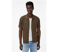 John Varvatos Moore Ss Texture Sweater Shirt Mushroom Taille: XXL | Pulls Outlet | Homme | Marron
