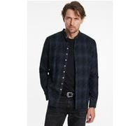 John Varvatos Multi Button Band Collar Shirt Ink Blue Taille: XL | Casual chemises Outlet | Homme | Bleu