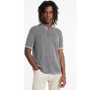 John Varvatos Porto Regular Fit Ss Polo With Pique Sti Black Taille: XXL | Polos Outlet | Homme | Le Noir