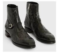 John Varvatos Regent Buckle Boot Iron Grey Taille: 10 | Bottes Outlet | Homme | Gris