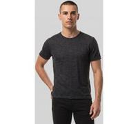 John Varvatos Santar Regular Fit Ss Crew In Virgin Woo Charcoal Taille: S | T-shirts Basiques Outlet | Homme | Le Noir