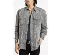 John Varvatos Slim Fit Studded Shirt Iron Grey Taille: XXL | Casual chemises Outlet | Homme | Gris