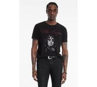 John Varvatos Ss Crew Tee - Alice Cooper Script Black Taille: S | T-shirts avec imprimés Outlet | Homme | Le Noir