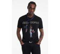 John Varvatos Ss Crew Tee - Alice Cooper Top Hat Black Taille: M | T-shirts avec imprimés Outlet | Homme | Le Noir